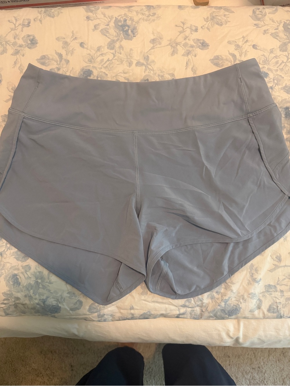 CRZ YOGA Women’s Light Blue Athletic Running Shorts